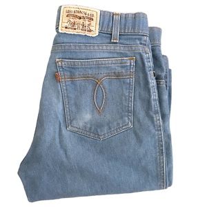 VIntage Rare Brown Tab Levi’s Light Denim